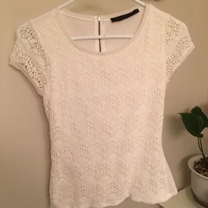 Crochet layering shirt